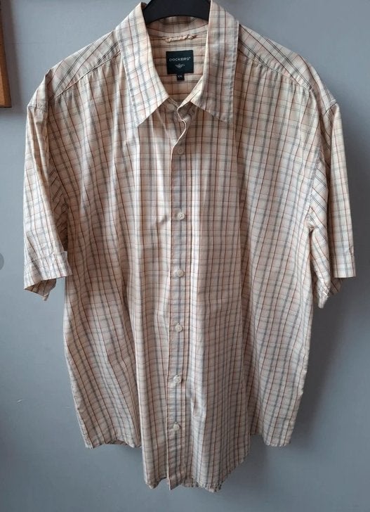 Hemd Dockers maat XXL, Verzenden, Beige, Zo goed als nieuw, Overige halswijdtes