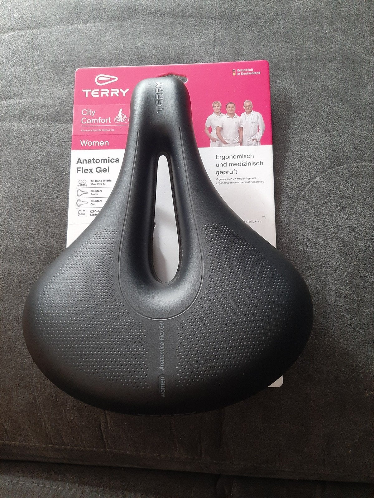 Terry fietszadel anatomica flex gel dames nieuw, Fietsen en Brommers, Ophalen of Verzenden, Zadel