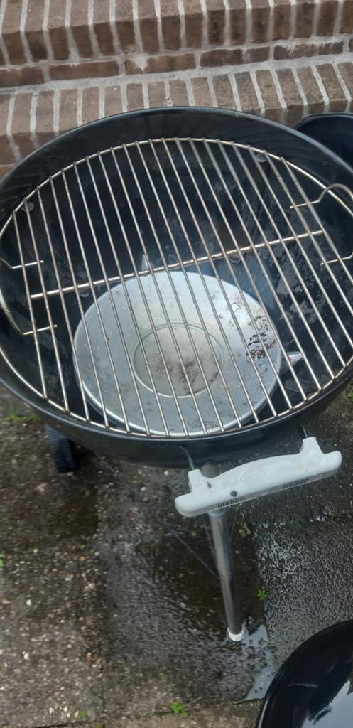 Weber Compact Kettle Houtskoolbarbecue evt met snelstarter, Tuin en Terras, Barbecue-accessoires, Ophalen, Gebruikt, Weber