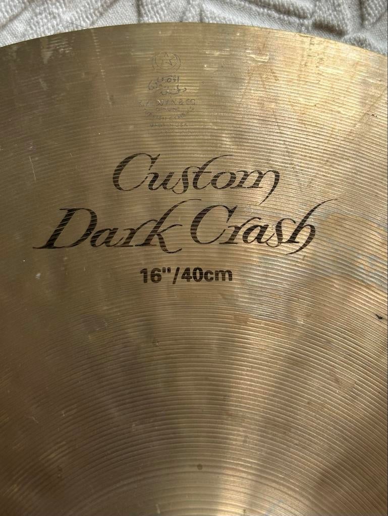 16” Zildjian K Custom Dark Crash 1997, Gebruikt, Usa, Drums of Percussie, Ophalen of Verzenden