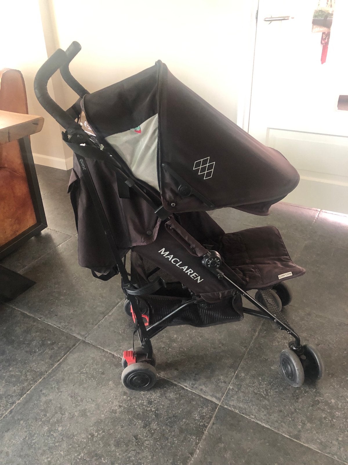 Maclaren Quest Buggy - Black Limited Edition, Kinderen en Baby's, Ophalen, Gebruikt, Maclaren, Regenhoes