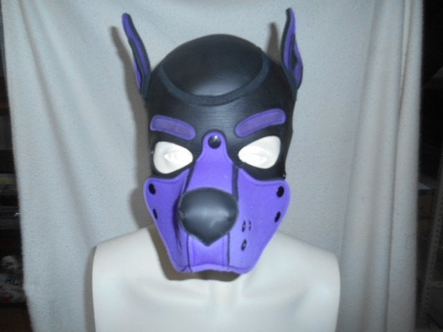 Puppy honden masker neopreen Zie de scans, Verzenden, Zo goed als nieuw, Versiering, Fantasy