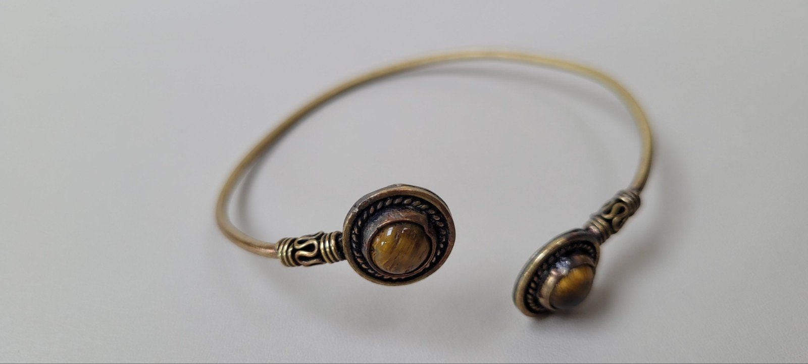 vintage armband, Overige materialen, Gebruikt, Bruin, Ophalen of Verzenden