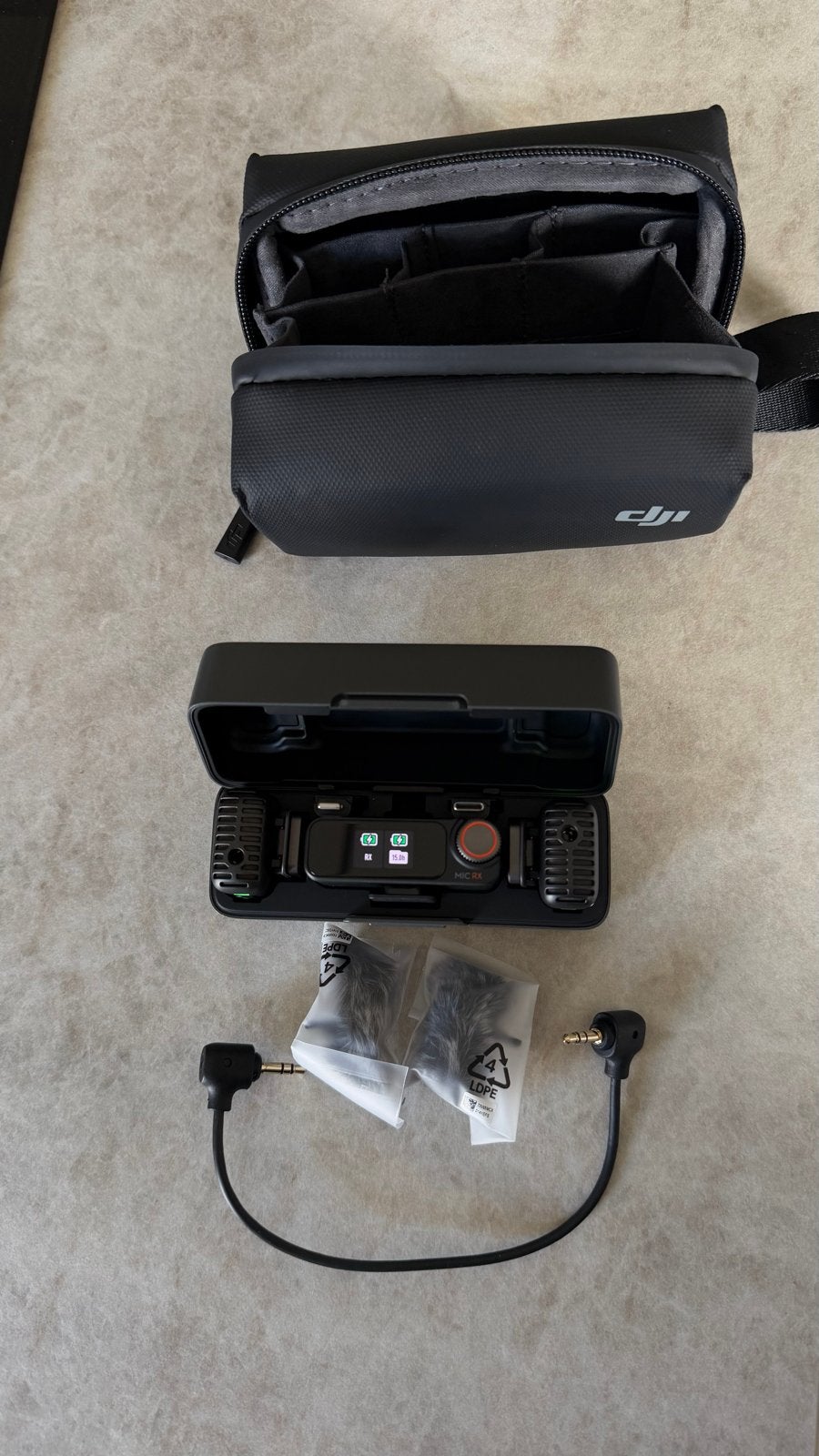 DJI Mic 2 (2 TX + 1 RX + Oplaadcase), Ophalen, Zo goed als nieuw, Overige typen, Draadloos