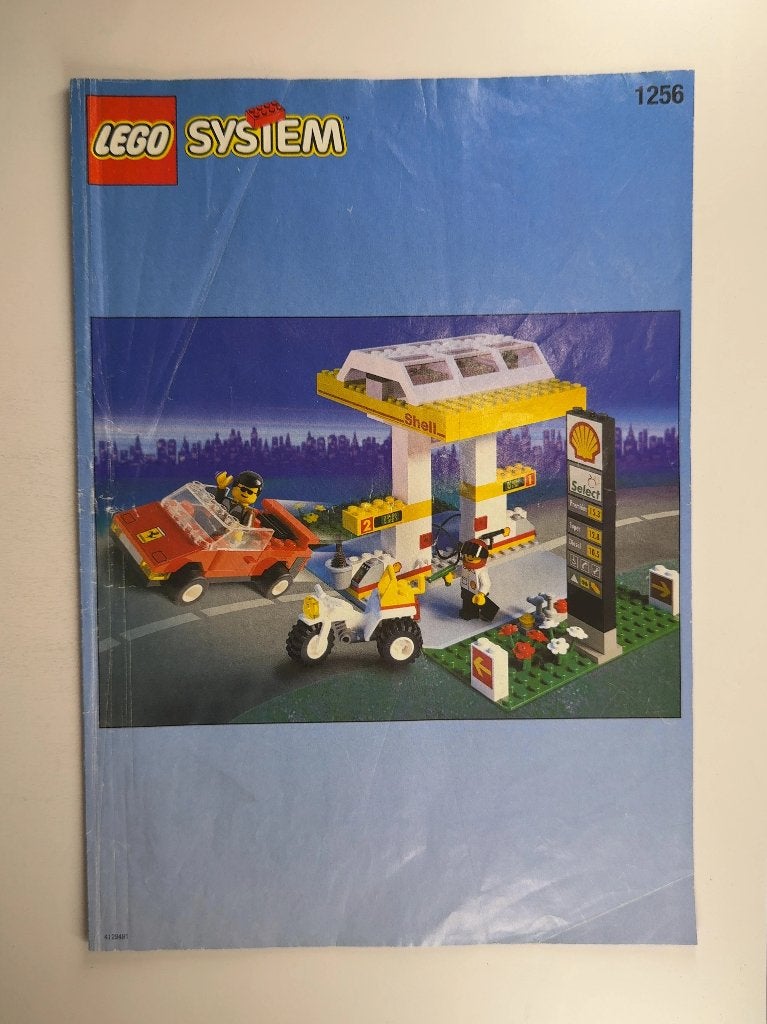 LEGO City 1256 (Instructions) for Set 1256 Shell Petrol Pump, Lego, Overige typen, Ophalen of Verzenden, City