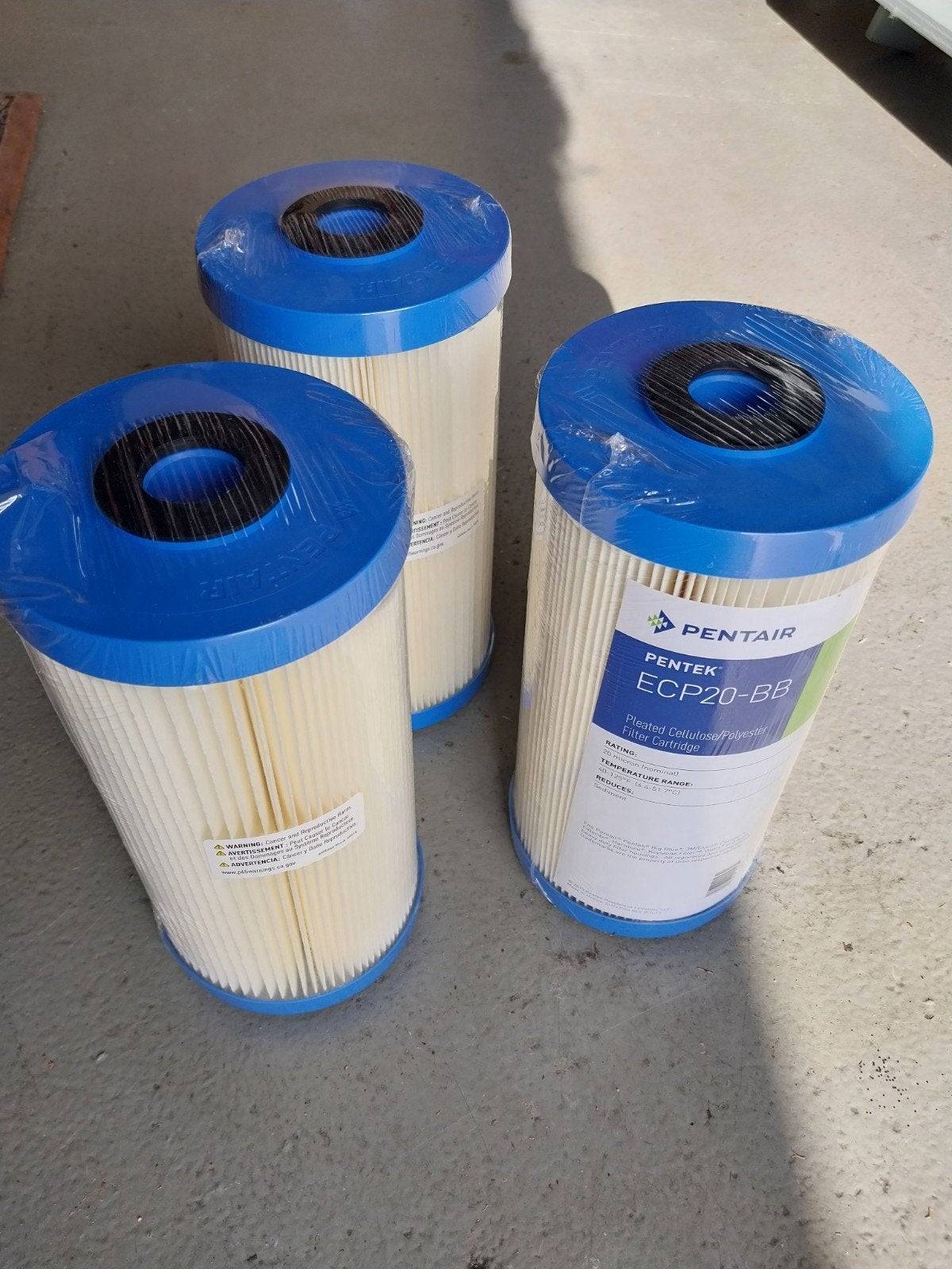 aterfilters cartidges. Pentair ECP20-BB, Ophalen of Verzenden, Nieuw
