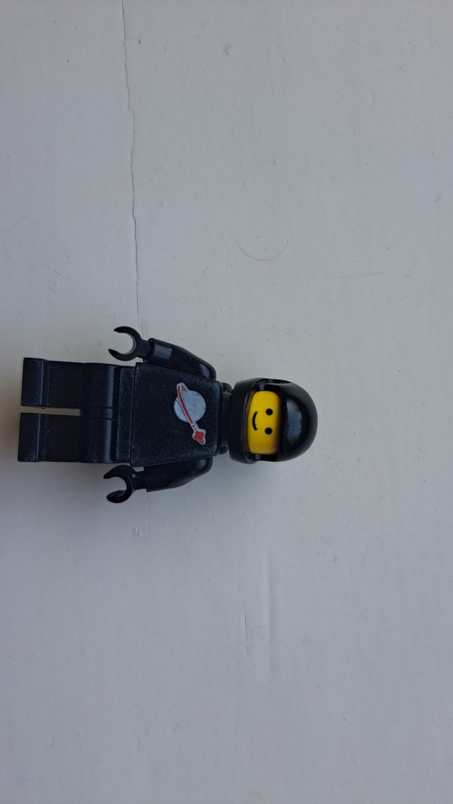 Lego Classic Space Astronaut Minifiguur Zwart, Ophalen of Verzenden, Gebruikt, Overige merken