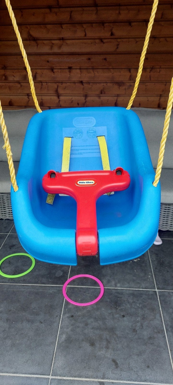 Little Tikes babyschommel - Blauw/Rood, Ophalen of Verzenden, Gebruikt, Schommel