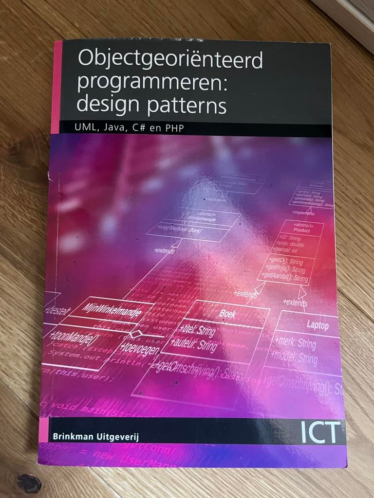 Objectgeoriënteerd programmeren: design patterns, Ophalen of Verzenden, Zo goed als nieuw, Programmeertaal of Theorie