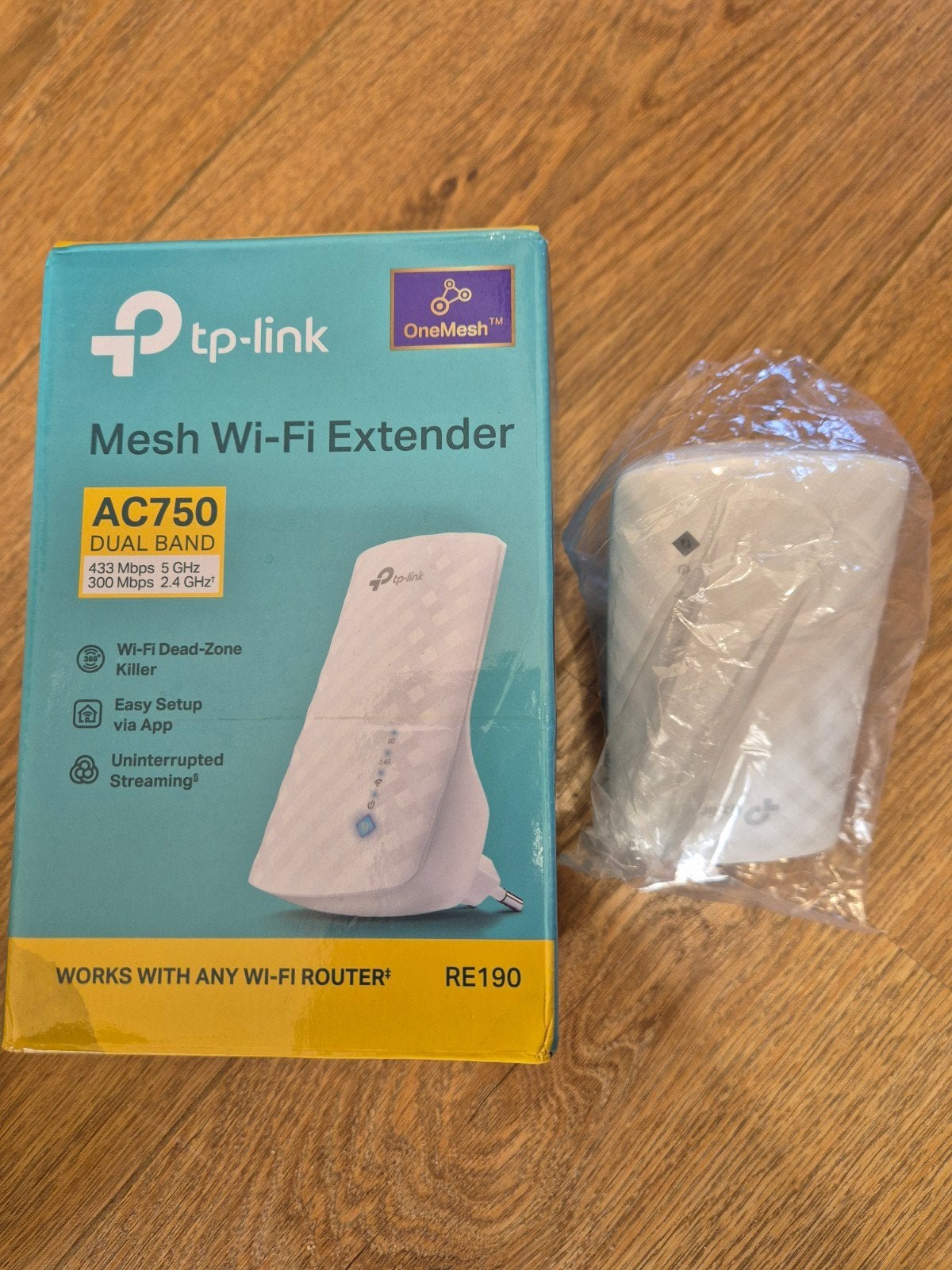 TP-Link Mesh Wi-Fi Extender AC750 Dual Band RE190, Ophalen of Verzenden, Nieuw, TP-Link