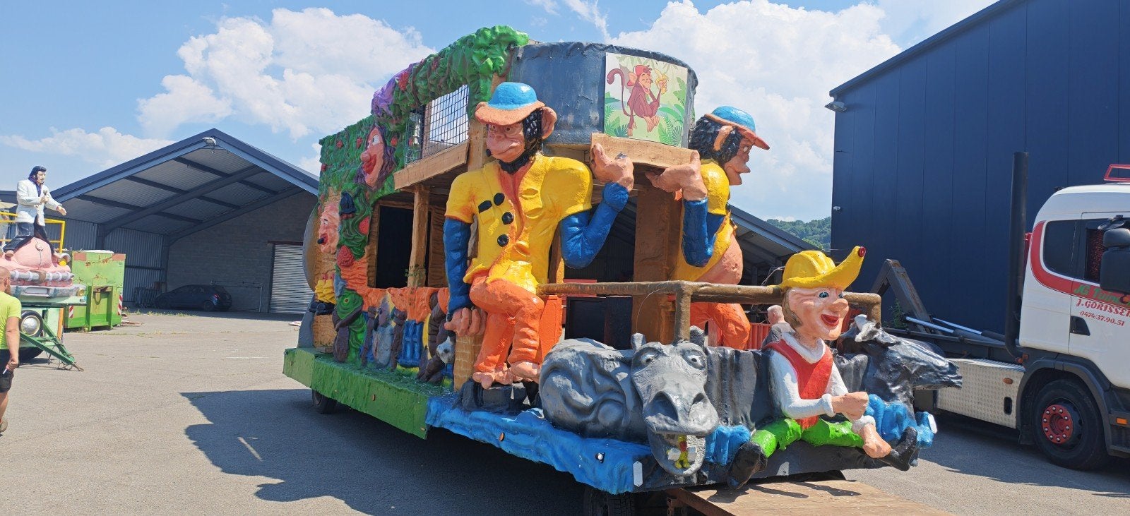 Carnavalswagen te huur - Uniek Jungle Thema, Hobby en Vrije tijd, Ophalen, Gebruikt, Carnaval