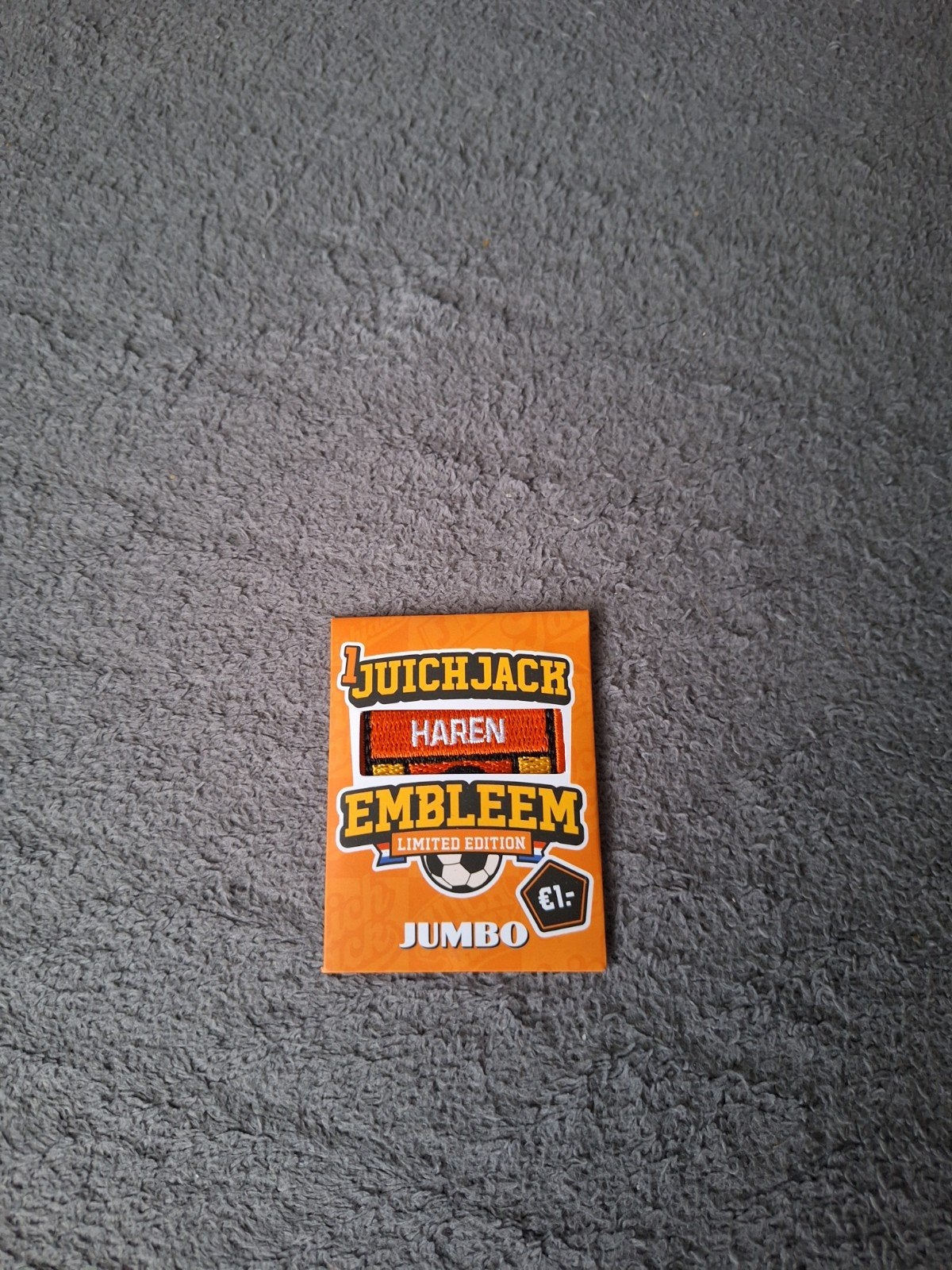 Jumbo Juich Jack Embleem/ Haren, Hobby en Vrije tijd, Spaarzegeltjes, Ophalen, Winkel, Super of Benzinepomp, Zegels, Bonnen of Punten
