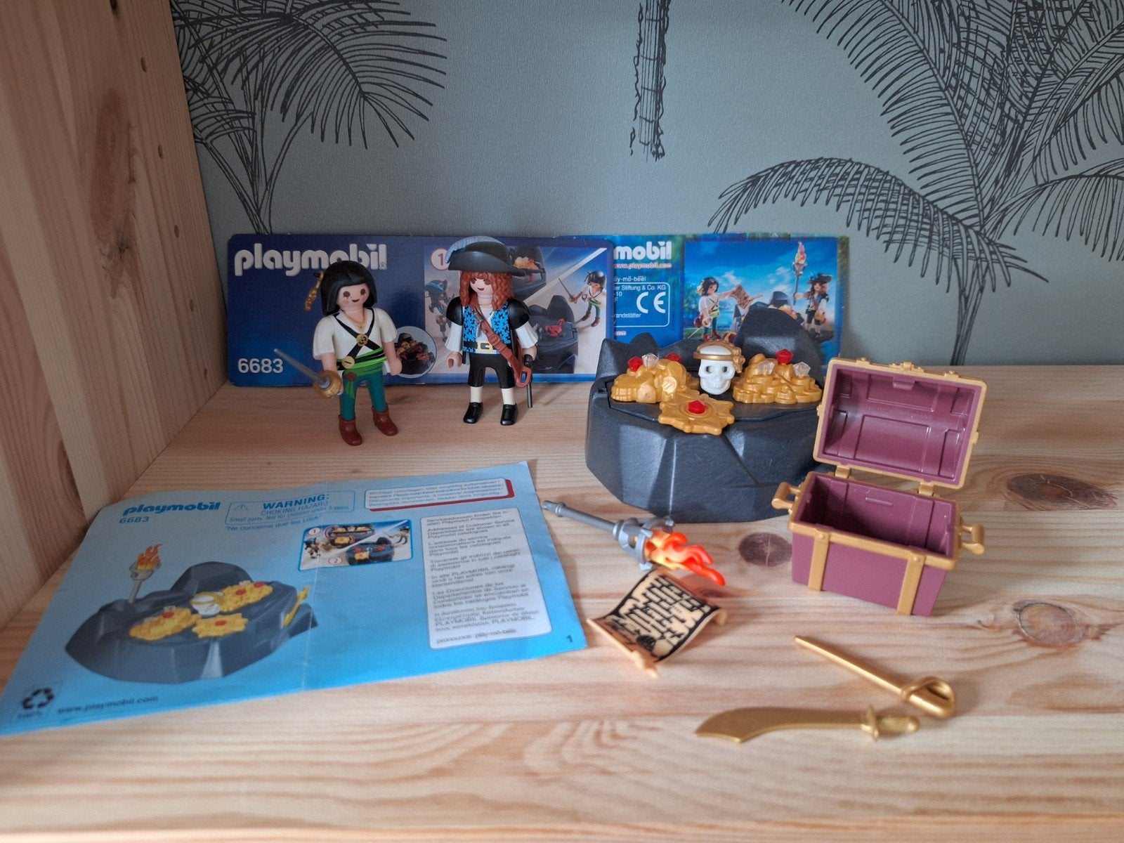 Playmobil Piraten Schat Eiland 6683, Kinderen en Baby's, Speelgoed | Playmobil, Pirates, Complete set, Overige typen, Ophalen of Verzenden