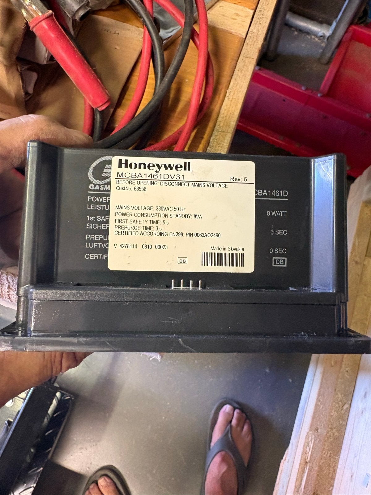 Honeywell MCBA 1461 DV31 voor Remeha Quinta 20-35 kW, Ophalen, Gebruikt, Cv-ketel of Combi-ketel, Hoog rendement (Hr)