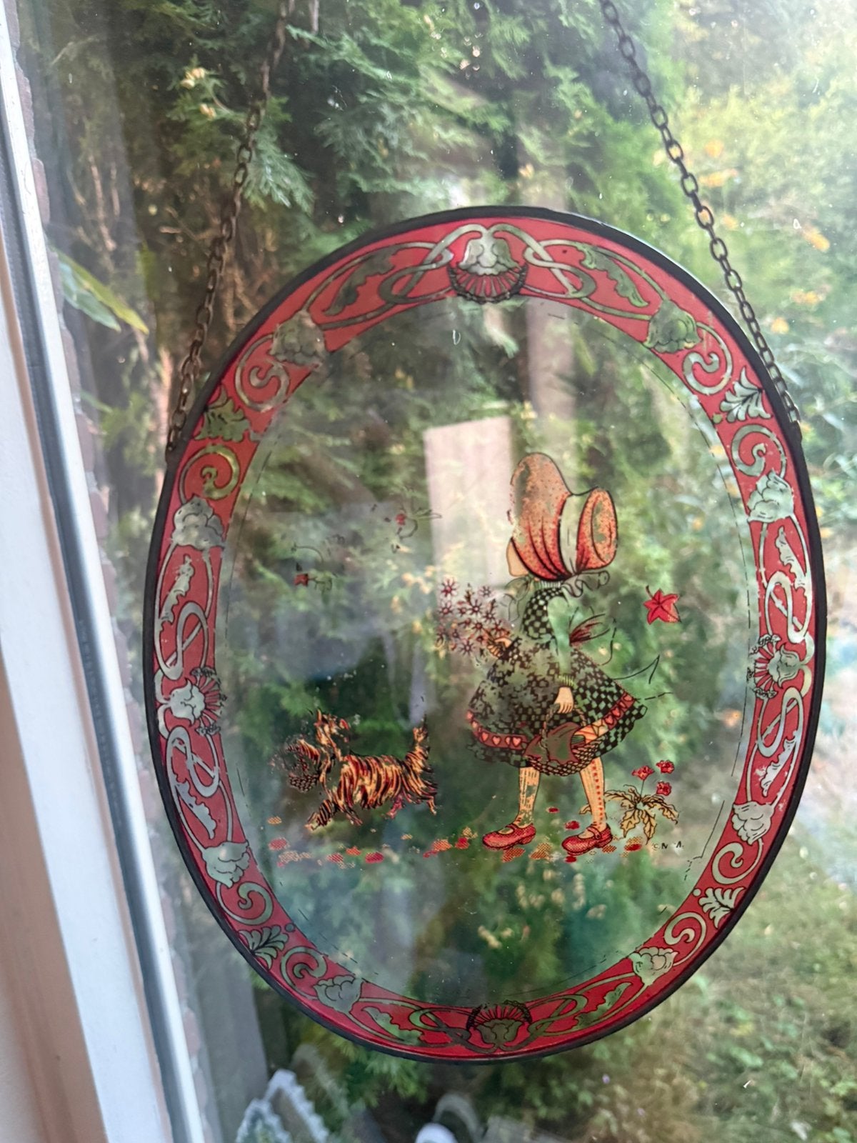 Sarah Kay glas vintage, Ophalen of Verzenden, Gebruikt, Glas, Decoratieobject