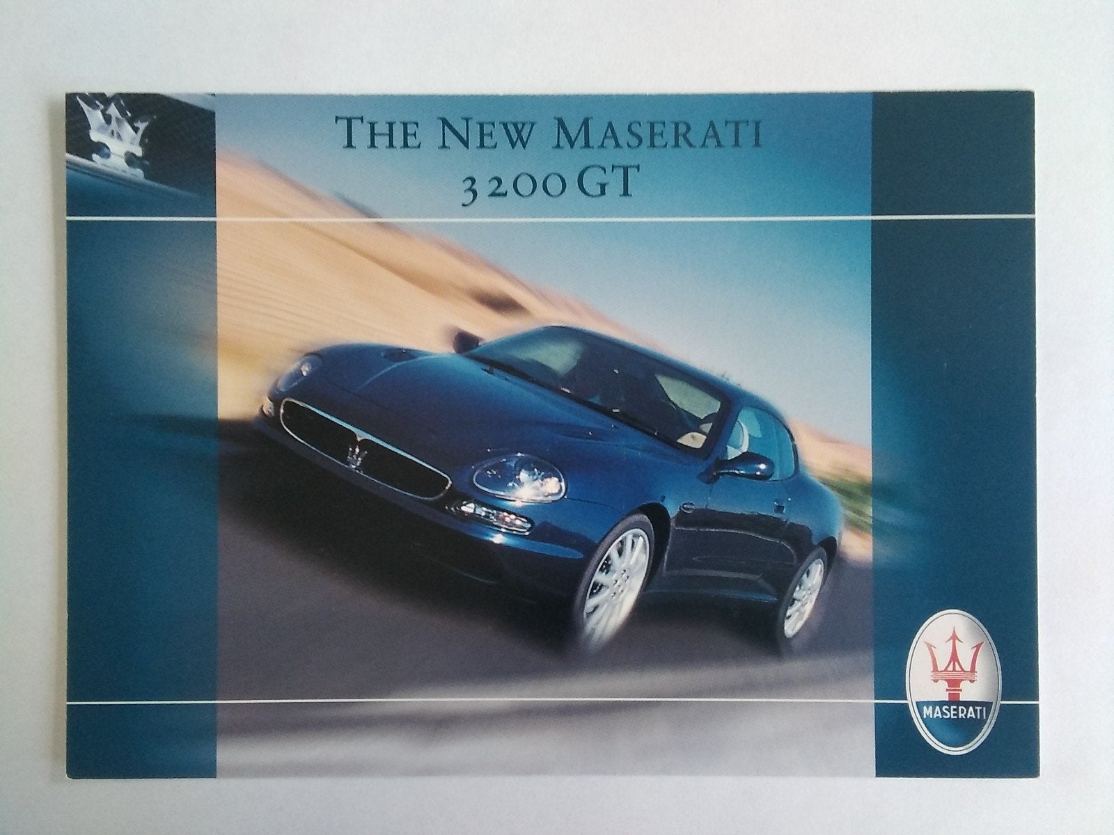 Ansichtkaart reclame The new Maserati 3200 GT, Verzenden, Zo goed als nieuw, Auto's