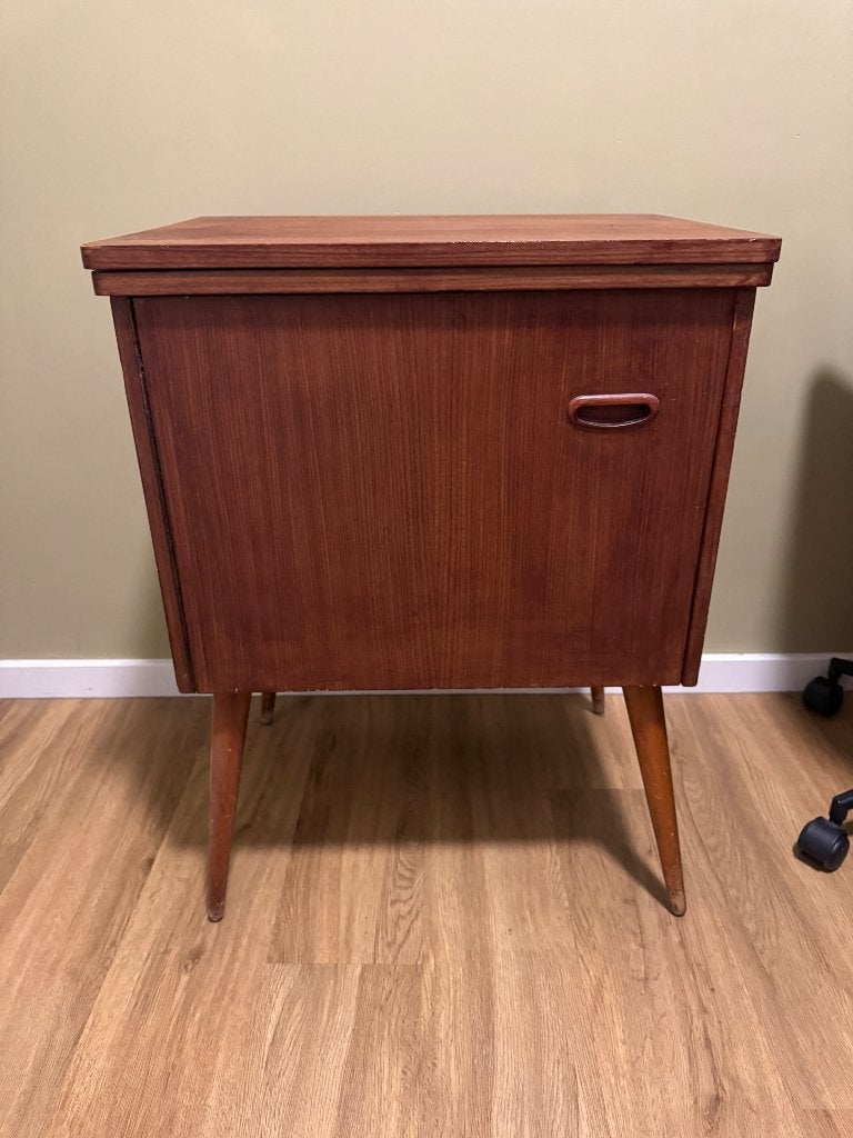 Vintage naaimachine kastje jaren 60/70 midcentury, Ophalen, Gebruikt