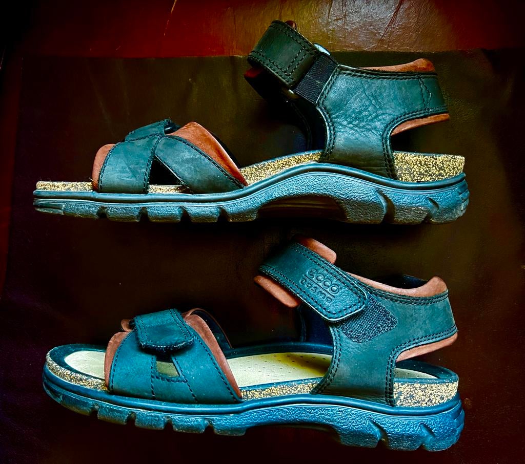 Ecco COSMO Strap leren sandalen herenschoen maat 43Nieuw, Sandalen, Overige kleuren, Ophalen of Verzenden, Zo goed als nieuw