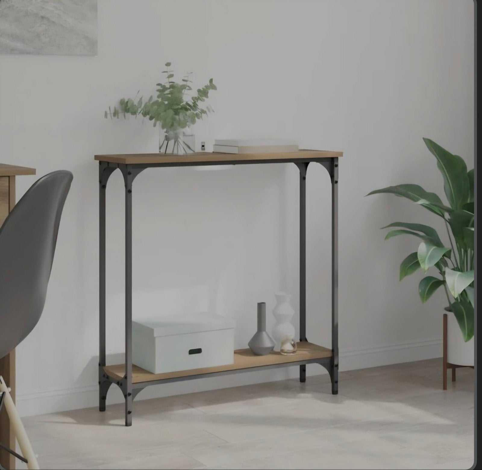 vidaXL Wandtafel Artisan Eiken 75x22,5x75 cm, Ophalen