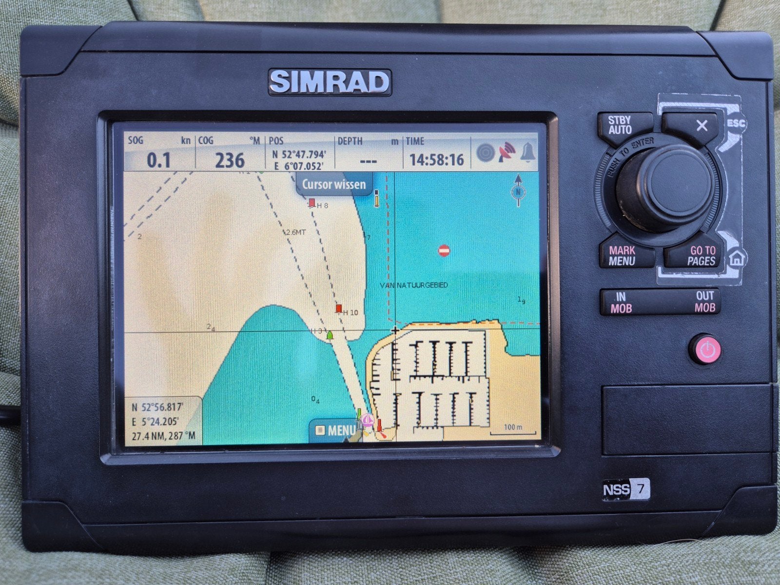 Simrad NSS7 Kaartplotter - Touchscreen, Watersport en Boten, Navigatiemiddelen en Scheepselektronica, Ophalen of Verzenden, Gebruikt