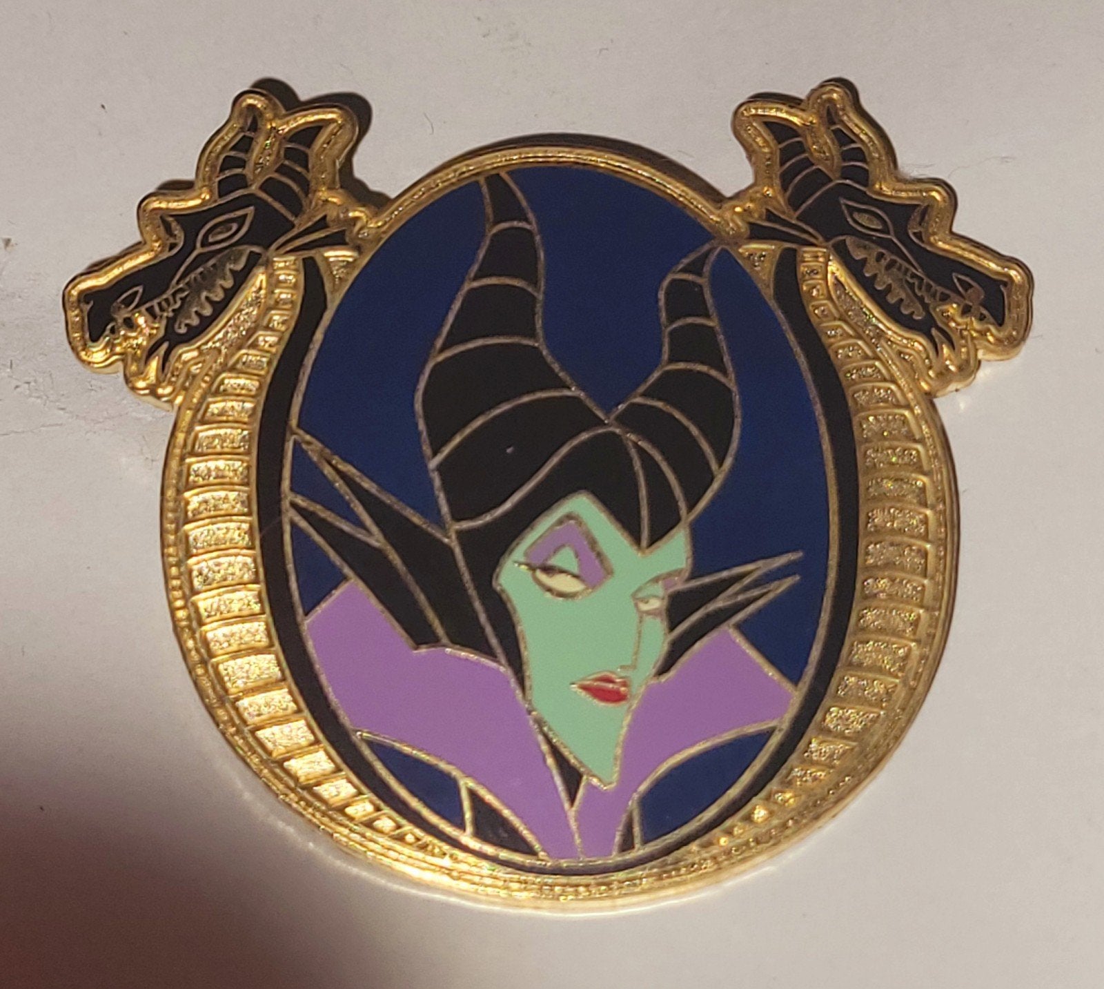 Mooie Disney pin Maleficent Gouden Draken lijst, Verzenden, Sneeuwwitje of Doornroosje, Zo goed als nieuw, Overige typen
