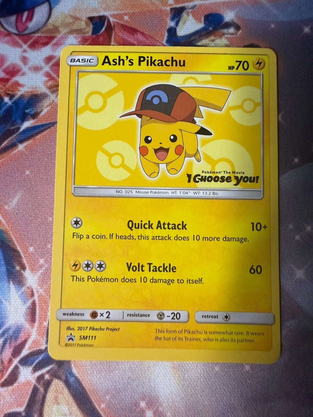 Ash’s Pikachu Promo, Hobby en Vrije tijd, Verzamelkaartspellen | Pokémon, Ophalen of Verzenden, Zo goed als nieuw