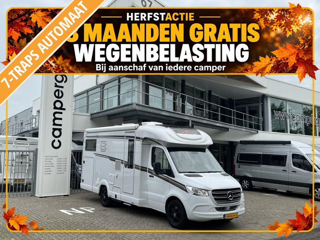 Carthago C-Tourer T145 AUTOMAAT ENKELE BEDDEN LVL SYSTEEM, Automaat, Tot en met 2, 7 tot 8 meter, Bedrijf