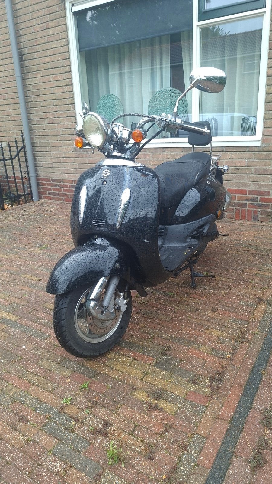 Goedlopende Fosti 50 retro snorscooter 60kmh, Gebruikt, Benzine, Ophalen, Overige merken