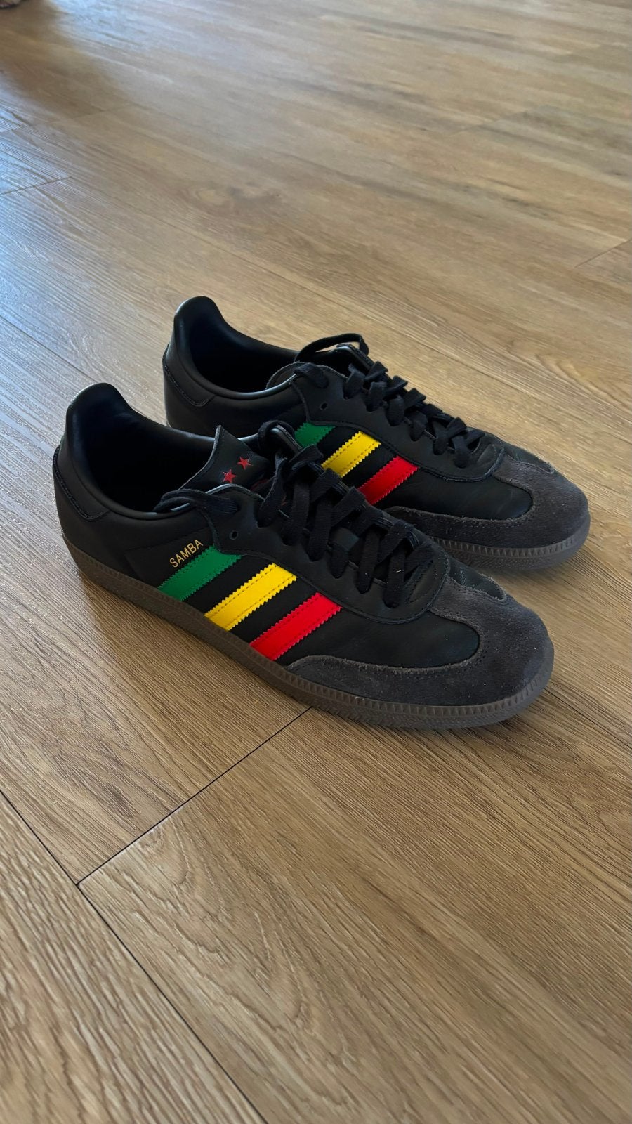 Limited Edition Adidas Samba ThreeLittleBirds Ajax Schoenen, Ophalen, Gedragen, Zwart, Sneakers of Gympen