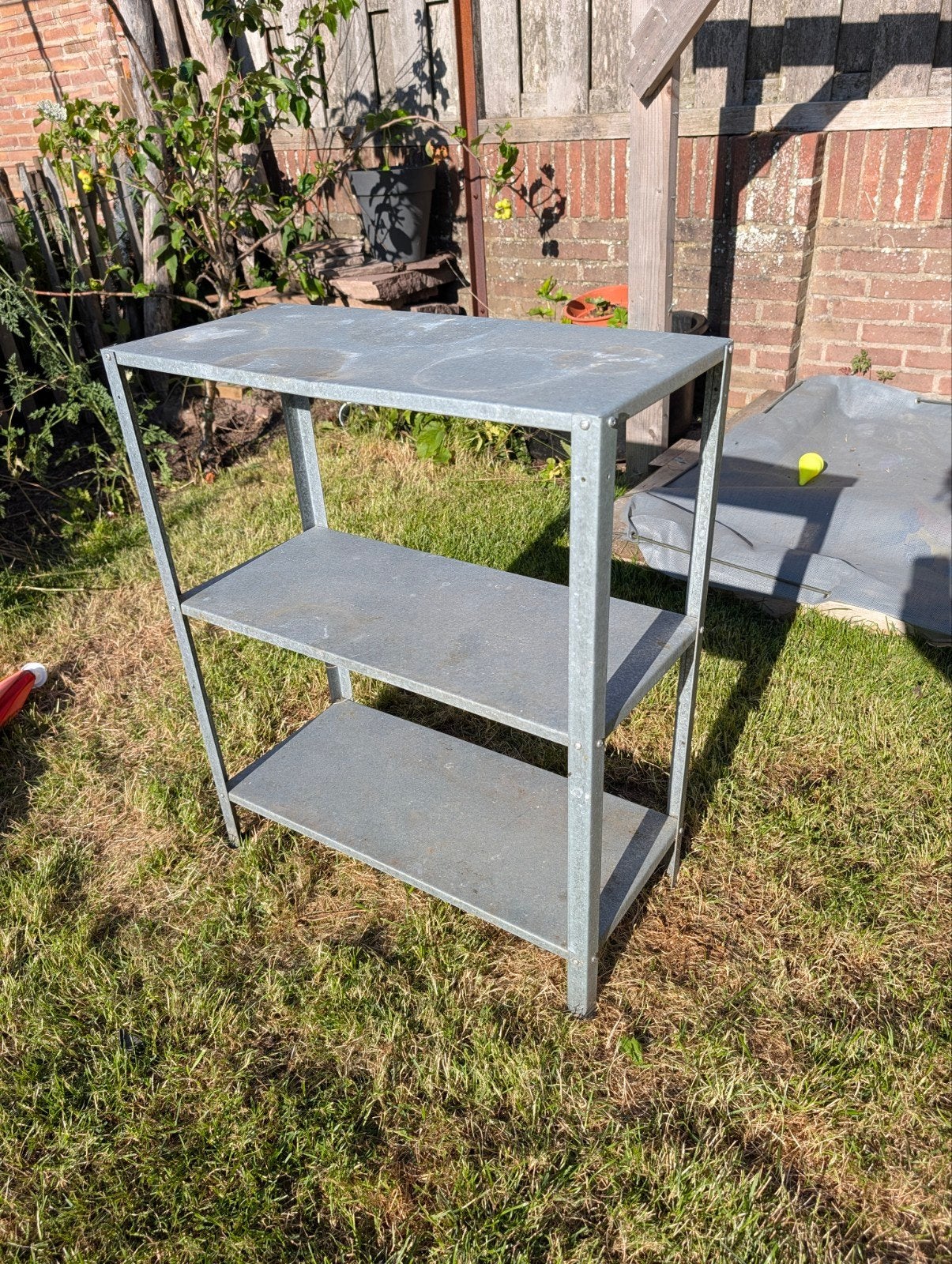 IKEA HYLLIS metalen stellingkast met 3 planken, Huis en Inrichting, Kasten | Stellingkasten, Ophalen, Gebruikt