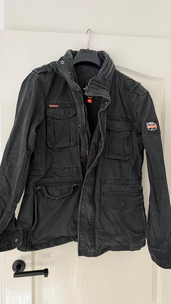 Suuperdry army jacket, Superdry, Zwart, Maat 42/44 (L), Ophalen of Verzenden