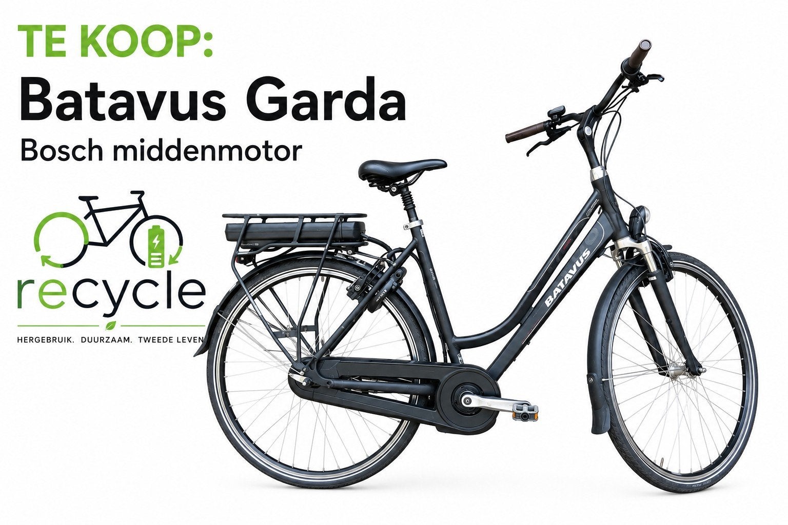 Batavus Garda ebike, elektrische fiets, motor Bosch, 51 tot 55 cm, Ophalen of Verzenden, Batavus