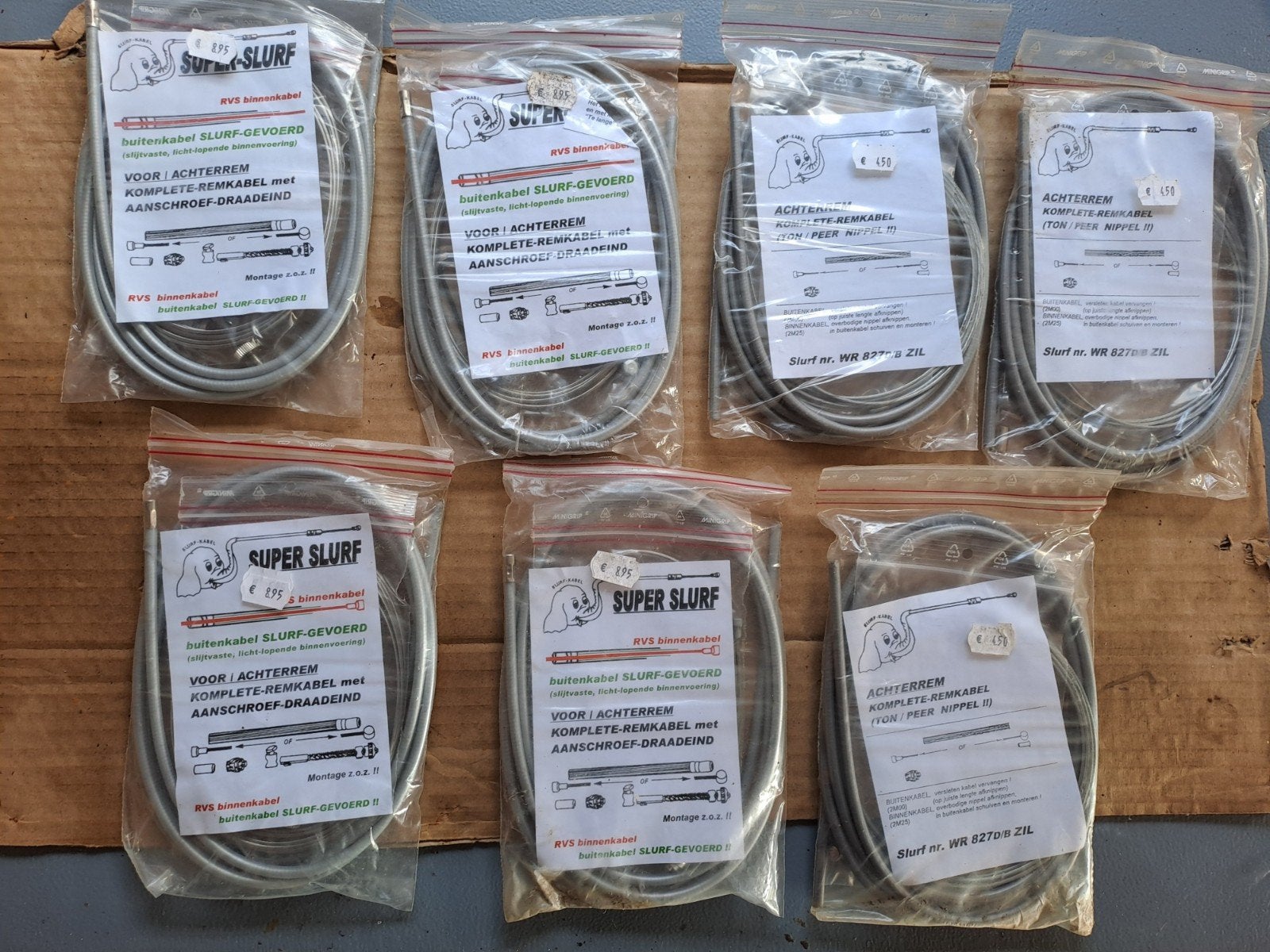 Komplete remkabels (binnen / buiten), Remmen, Verzenden, Oldtimerfiets, Nieuw