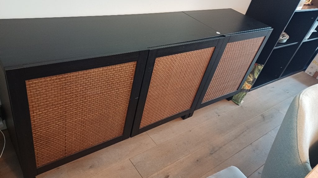 KEA BESTÅ dressoir met STUDSVIKEN deuren -180cm, Ophalen, Met deur(en), 150 tot 200 cm, Zo goed als nieuw