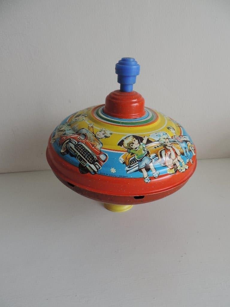 vintage blikken tol, Antiek en Kunst, Ophalen of Verzenden