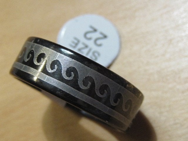 rin. 6. prachtige ring STAINLESS STEEL (22), 20 of groter, Nieuw, Dame of Heer, Zilver