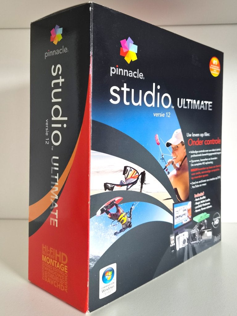 Pinnacle Studio Ultimate 12 - PC Big Box (met Green Screen), Ophalen of Verzenden, Zo goed als nieuw, Windows