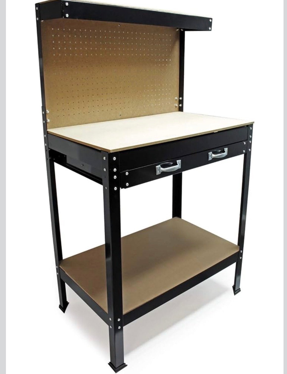 WilTec Werkbank 120x55x150cm met gereedschapswand, Ophalen of Verzenden, Gebruikt, 70 tot 120 cm