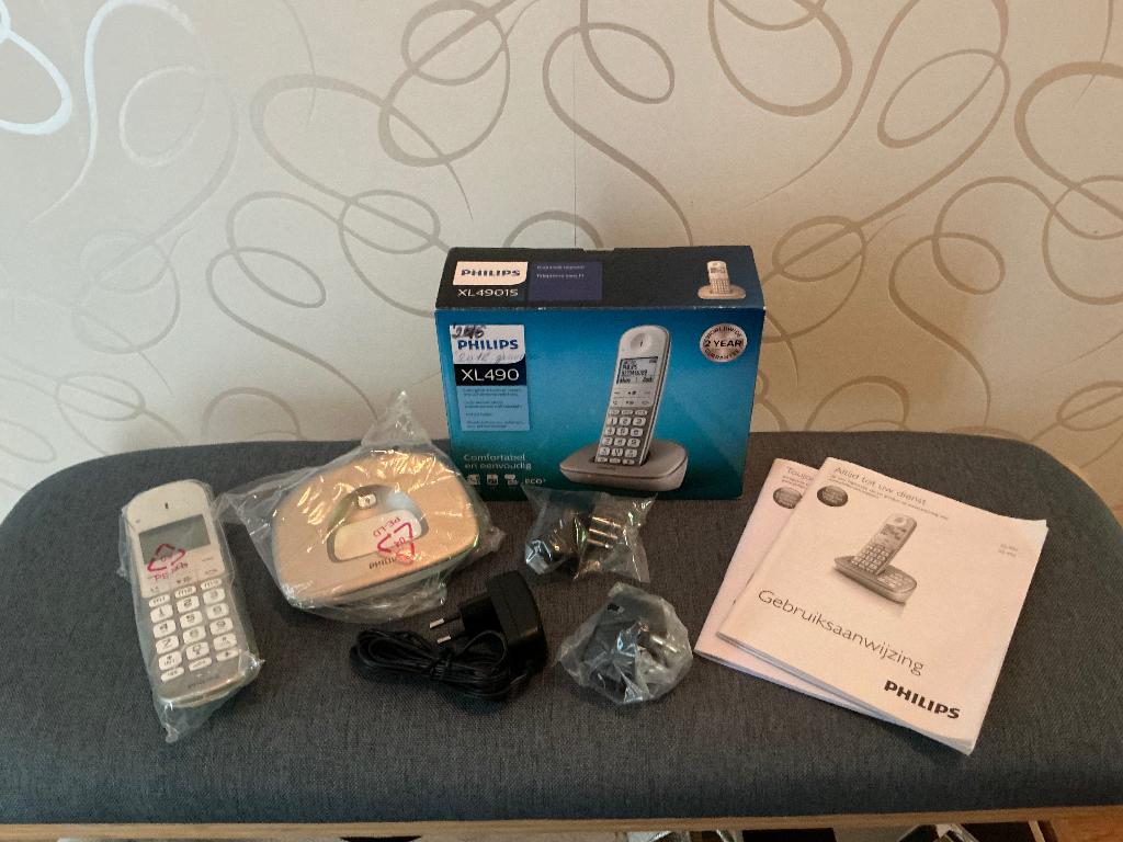 Draadloze telefoon Philips XL490 (alleen ophalen), Ophalen, Gebruikt, 1 handset