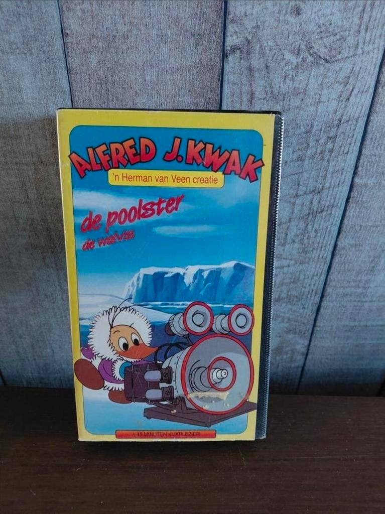 Alfred J. Kwak de poolster videoband. KIDSTUFF, Cd's en Dvd's, Alle leeftijden, Ophalen of Verzenden, Gebruikt, Tekenfilms en Animatie