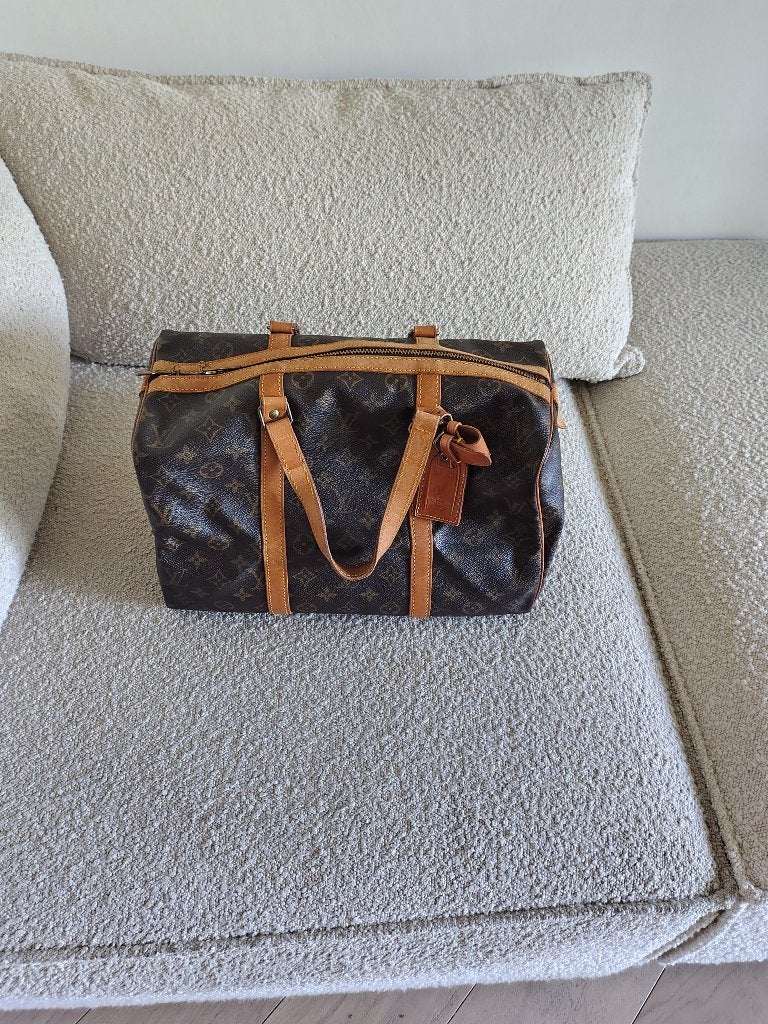 Louis Vuitton keepall 50 plunjezak, 20 tot 30 cm, Zwart, Minder dan 40 cm, Minder dan 35 cm