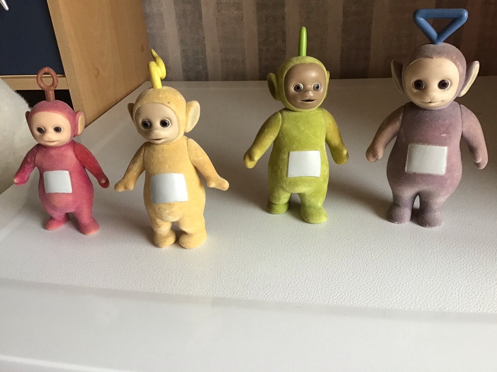 Teletubbies speelfiguren set - Tinky Winky, Dipsy, Laa-Laa,, Ophalen of Verzenden, Gebruikt, Jongen of Meisje