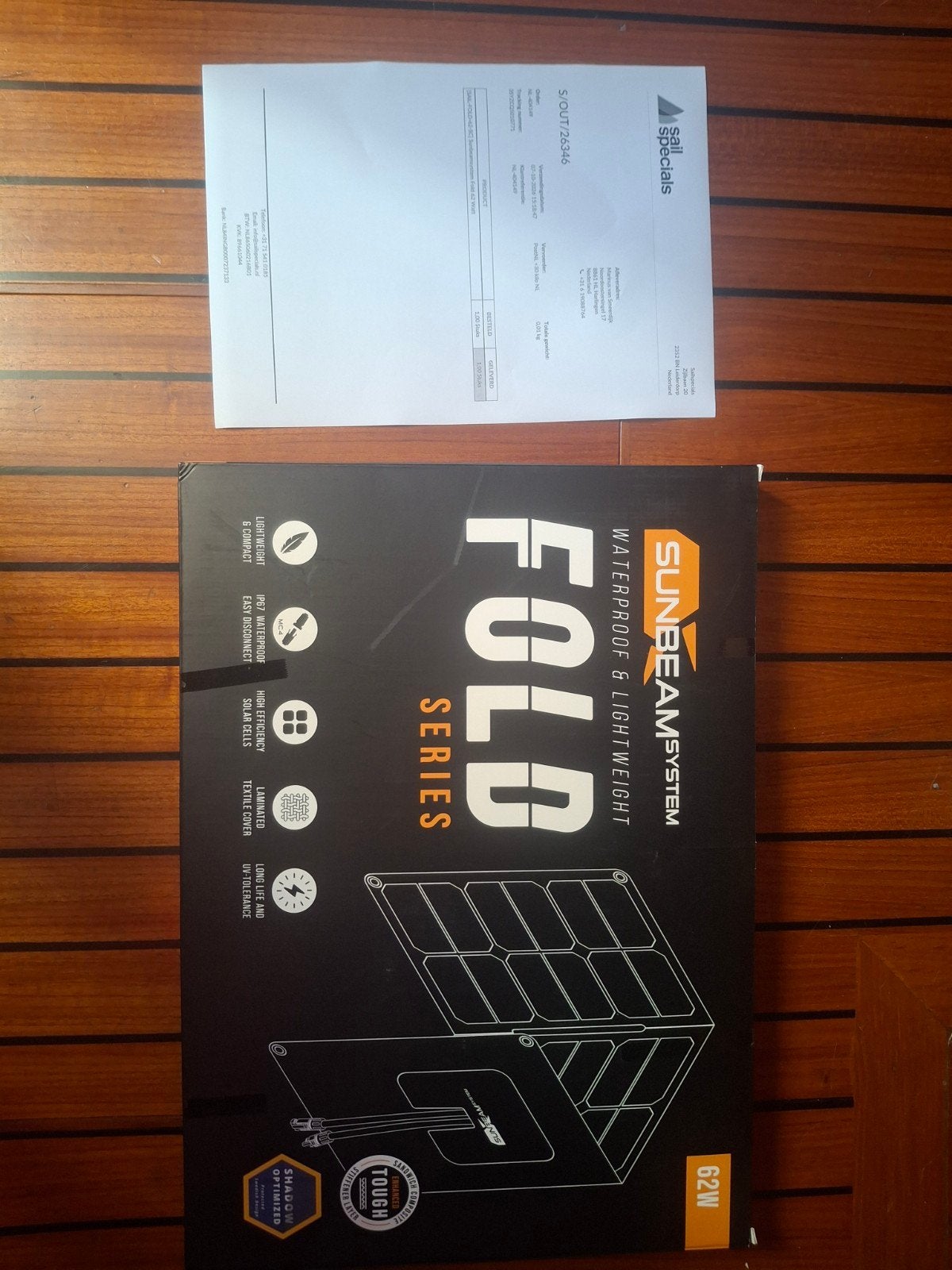 SunbeamSystem Fold Series 62W Opvouwbaar Zonnepaneel, Ophalen of Verzenden, Nieuw