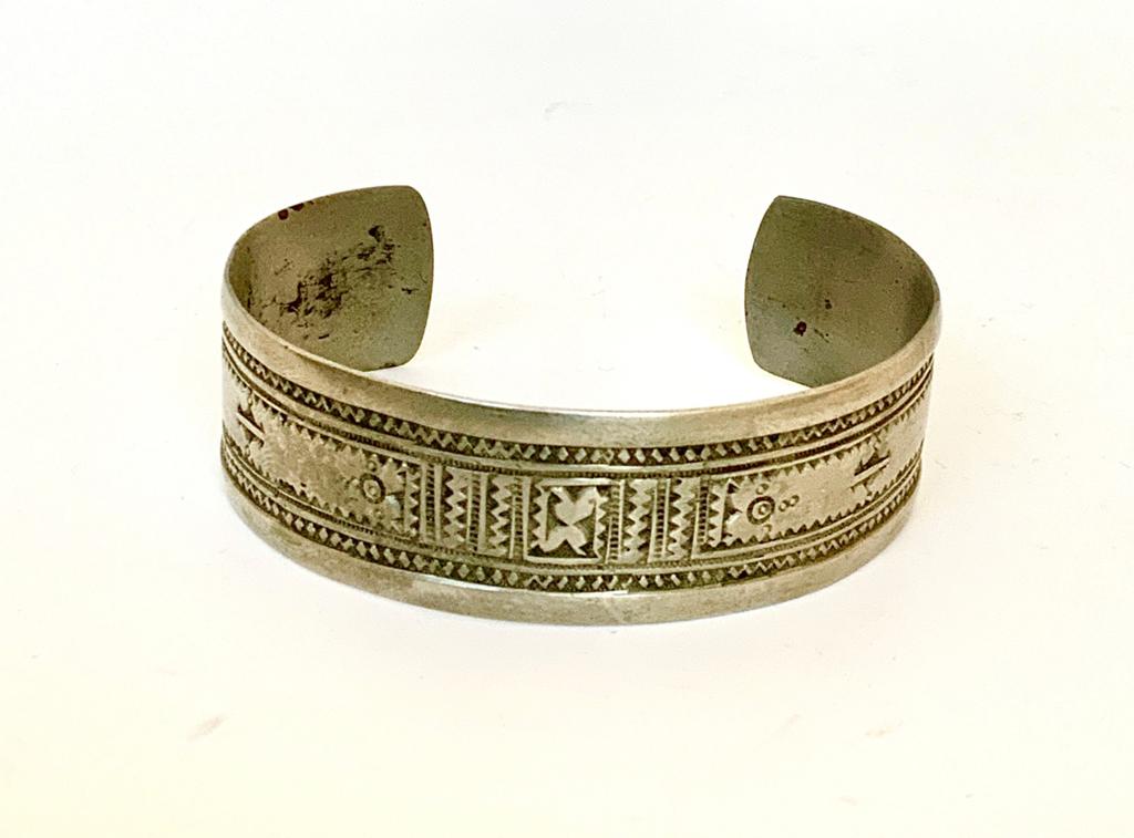 Armband Afrikaans, Verzenden, Zo goed als nieuw, Zilver, Dame