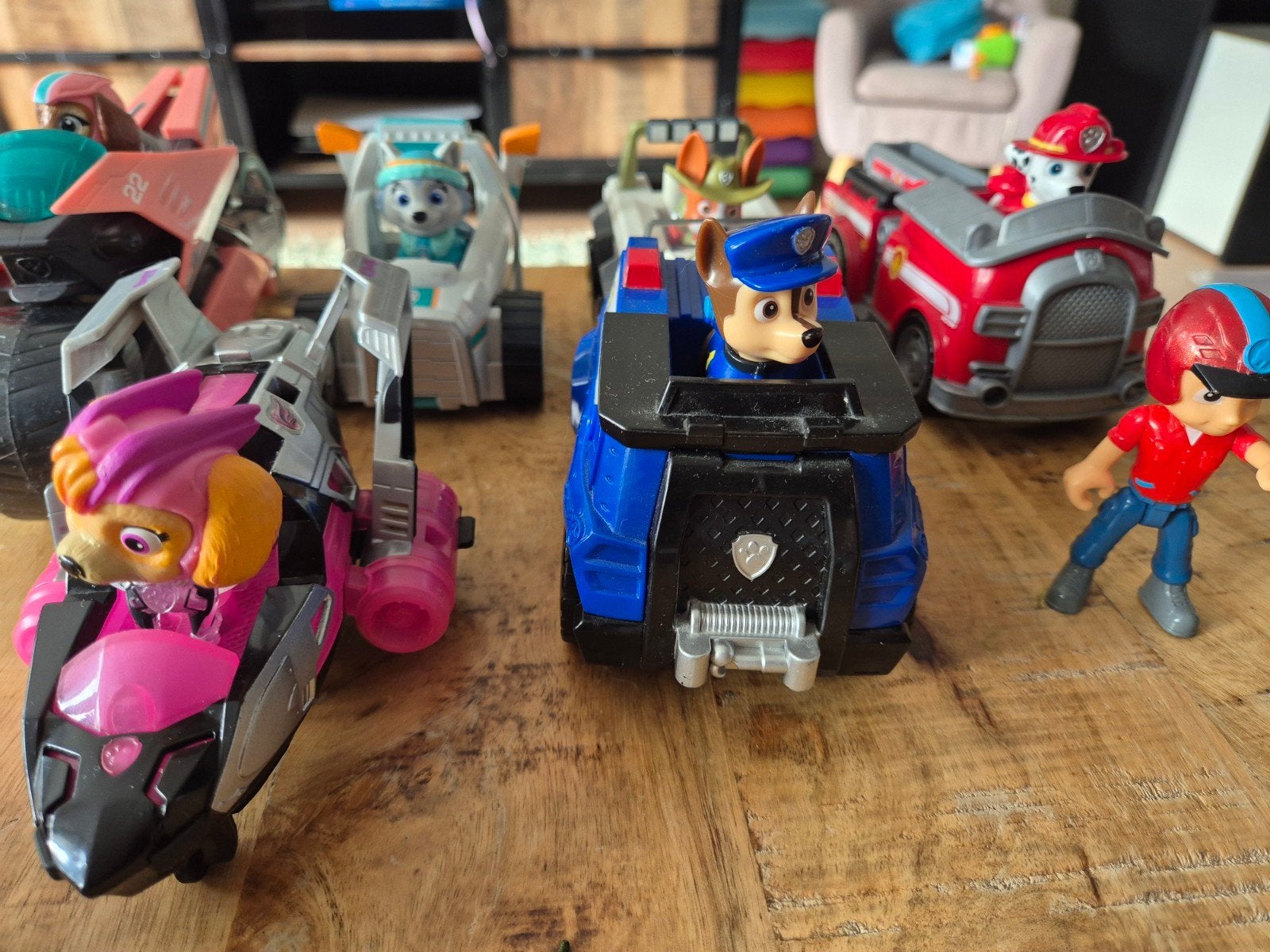Paw Patrol voertuigen en figuren - Rookvrij huis, Kinderen en Baby's, Speelgoed | Speelgoedvoertuigen, Ophalen of Verzenden, Gebruikt