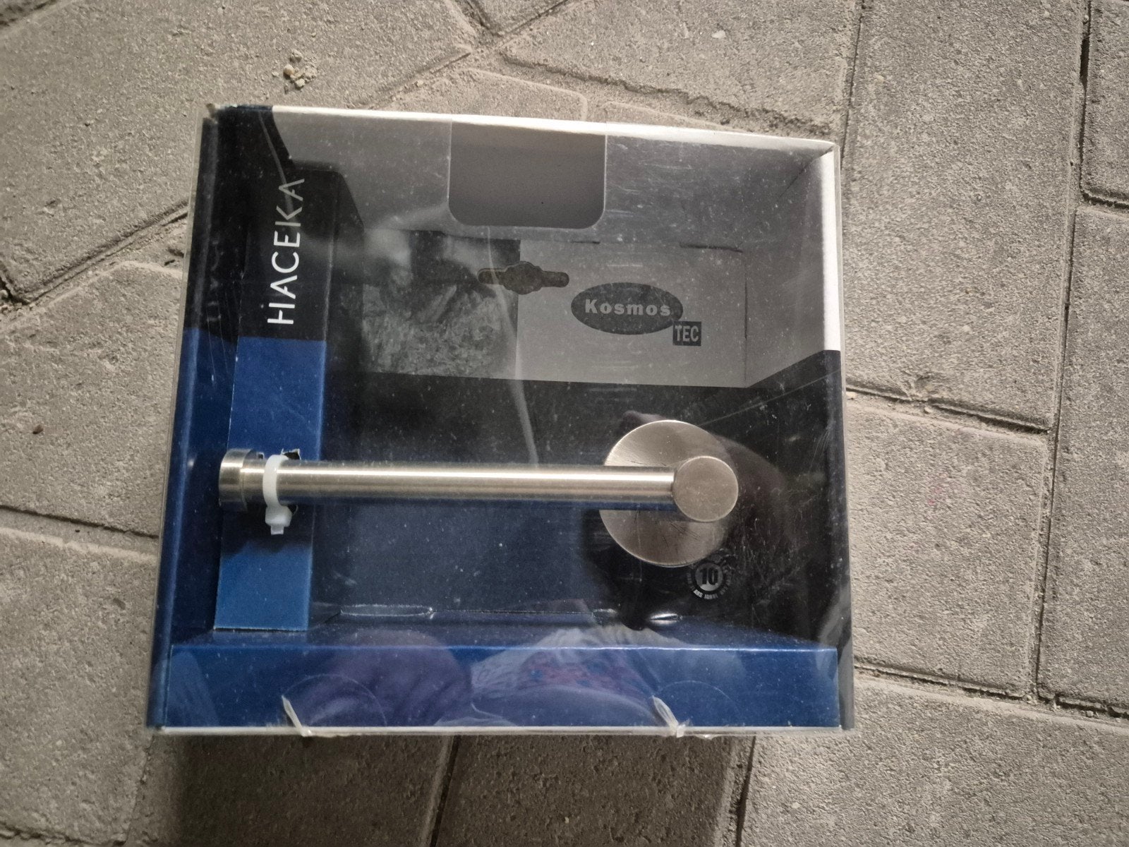 Haveka Cosmos toiletrolhouder geborsteld RVS, Overige merken, Nieuw, Zilver, Ophalen