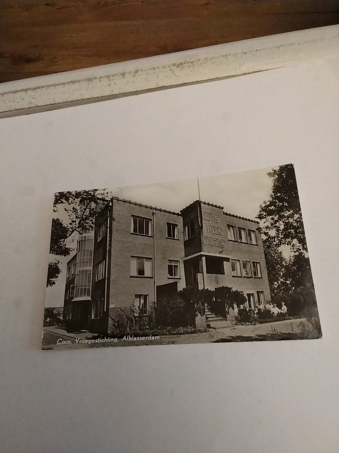 Oude Ansichtkaart: Corn. Vroegestichting, Alblasserdam 1961, Verzamelen, Ophalen of Verzenden, 1940 tot 1960, Gelopen, Zuid-Holland