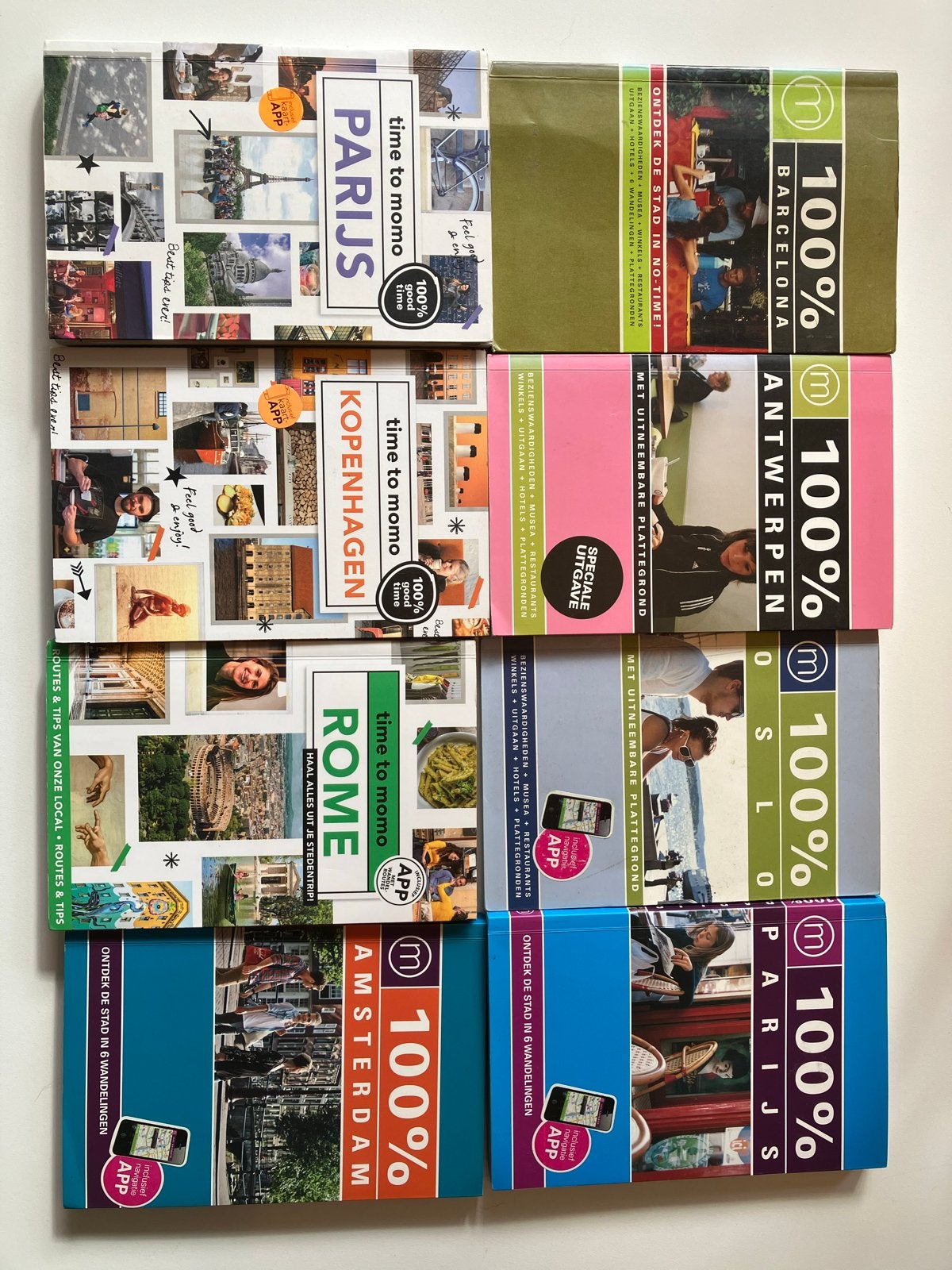 Reisgidsen: Time to Momo & 100% (Parijs, Kopenhagen, Rome), Europa, Reisgids of -boek, Ophalen, Gelezen