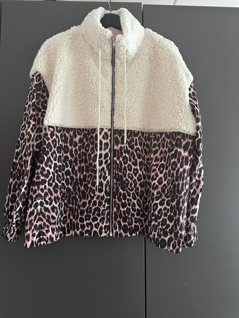 Nieuw Shein jasje met teddy en luipaardprint en zakken, Ophalen of Verzenden, Nieuw, Maat 46/48 (XL) of groter, Overige kleuren