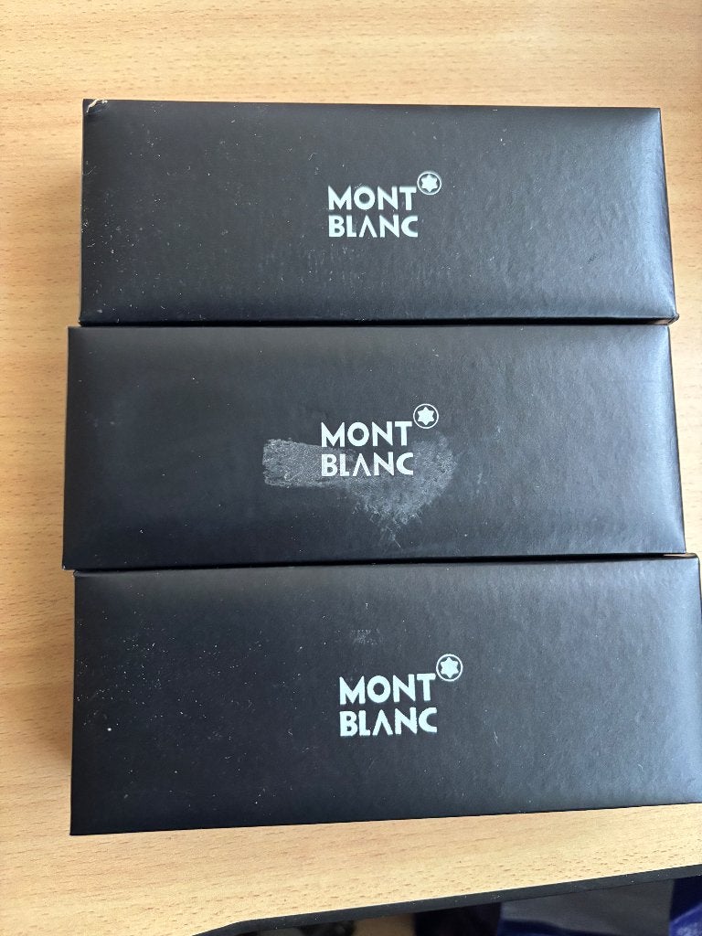 Mont Blanc pennen , schrijf en vulpen 3 sets, Diversen, Ophalen, Zo goed als nieuw